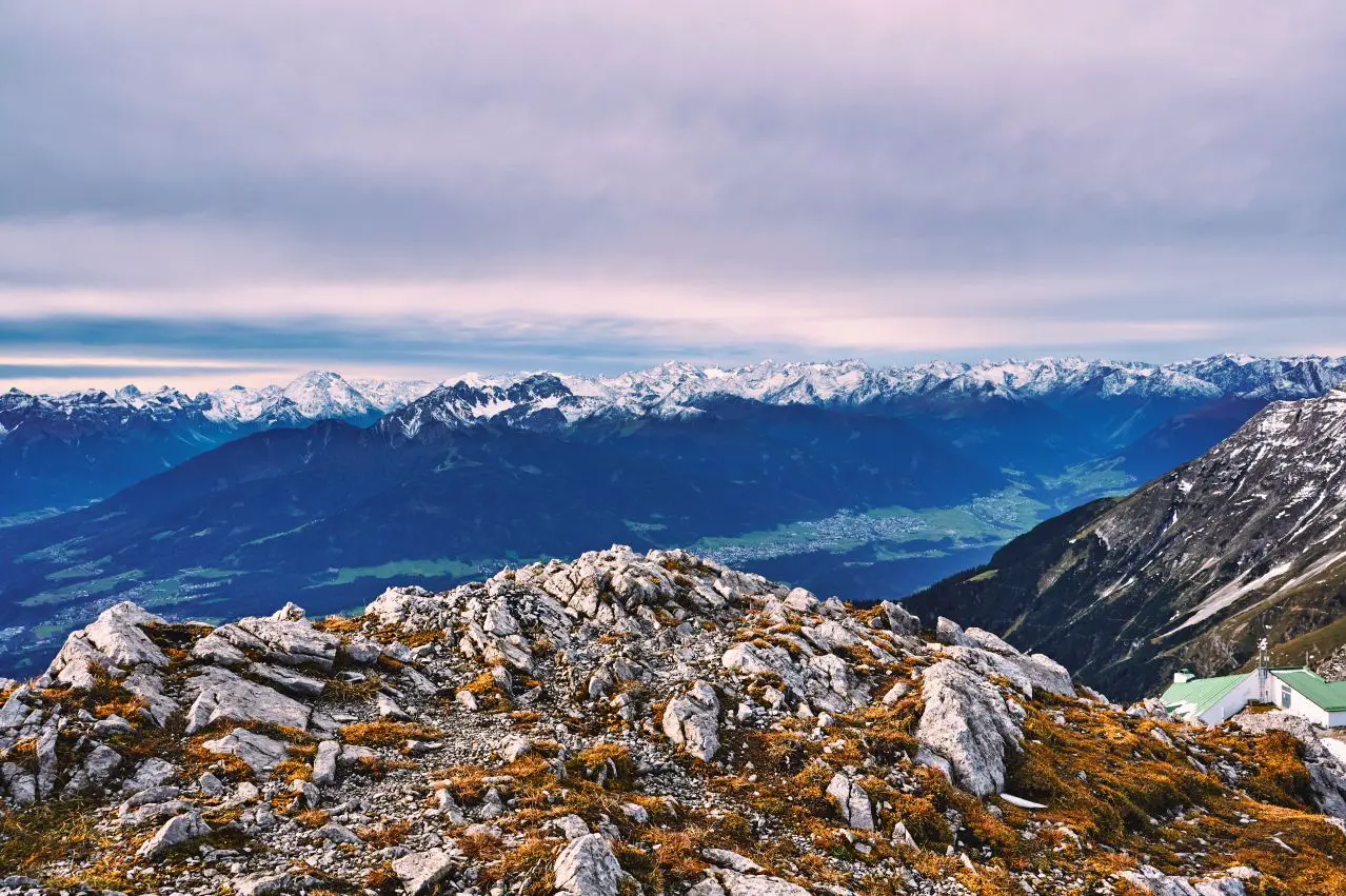 Ausblick auf die Nordkette vom Gipfel der Nordkette